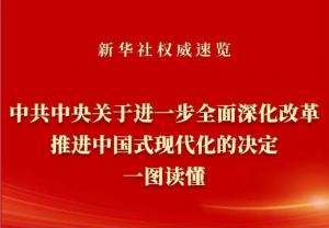 學習在線 | 《中共中央關于進一步***深化改革、推進中國式現(xiàn)代化的決定》一圖讀懂